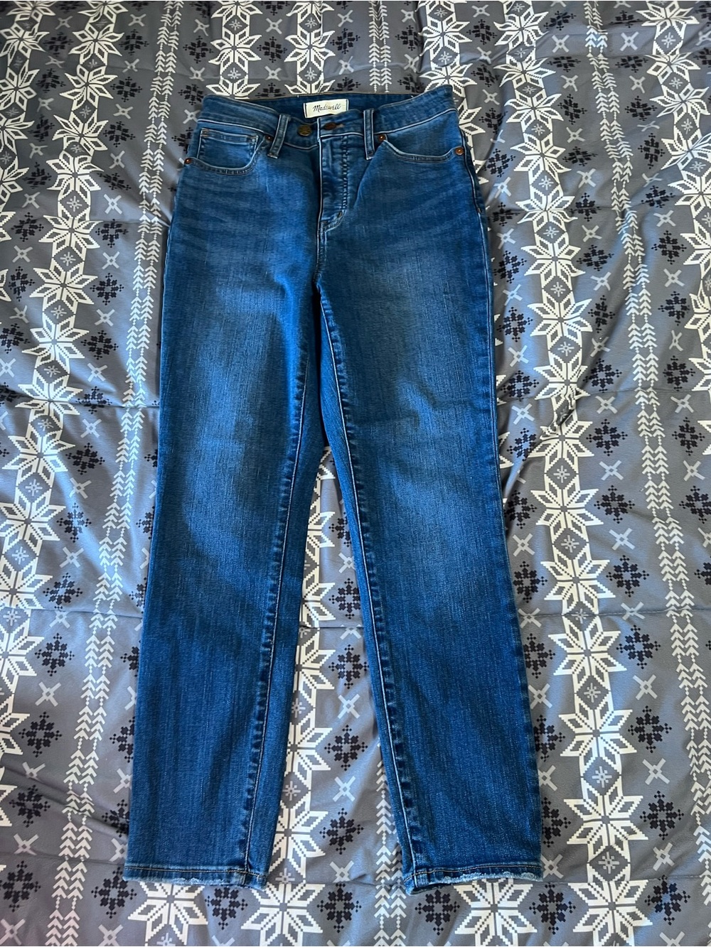 Madewell Skinny Jeans in Dark Blue Wash
